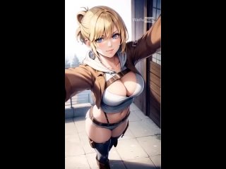 annie leonhardt (annie leonhart) - tik-tok animation; 3d sex porno hentai; (by @waifuhug) [attack on titan |