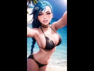 jinx - tik-tok animation; 3d sex porno hentai; (by @waifuhug) [lol | league of legends]
