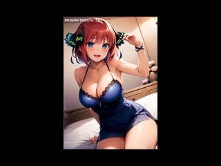nino nakano - tik-tok animation; 3d sex porno hentai; (by @poison digital art) [5toubun no hanayome]