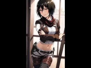 mikasa ackerman - tik-tok animation; 3d sex porno hentai; (by @waifuhug) [attack on titan | shingeki no kyojin]