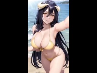 albedo - tik-tok animation; 3d sex porno hentai; (by @waifuhug) [overlord]