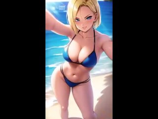 android 18 - tik-tok animation; 3d sex porno hentai; (by @waifuhug) [dragon ball]