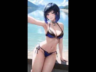 yelan - tik-tok animation; 3d sex porno hentai; (by @waifuhug) [genshin impact]